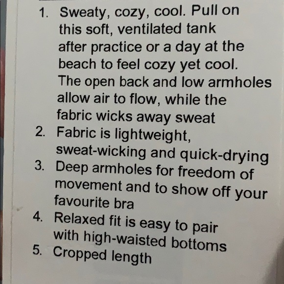 Lululemon Crop Tank - Picture 4 of 4